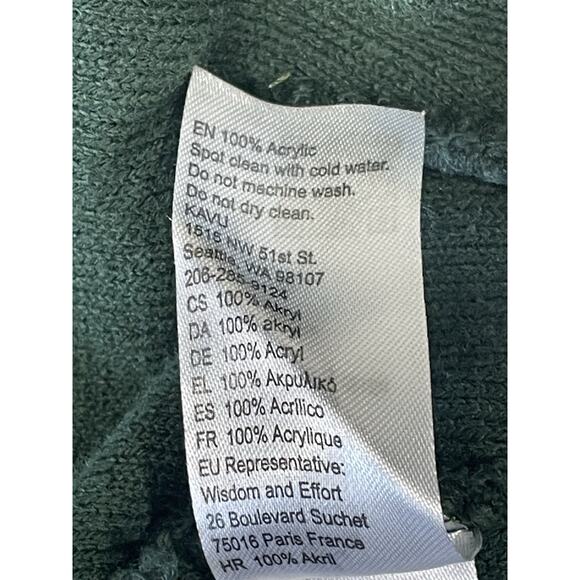 Kavu Sasquatch In The Woods Green Knit Winter Beanie Cap Snowboard, Cold Weather - Picture 9 of 11